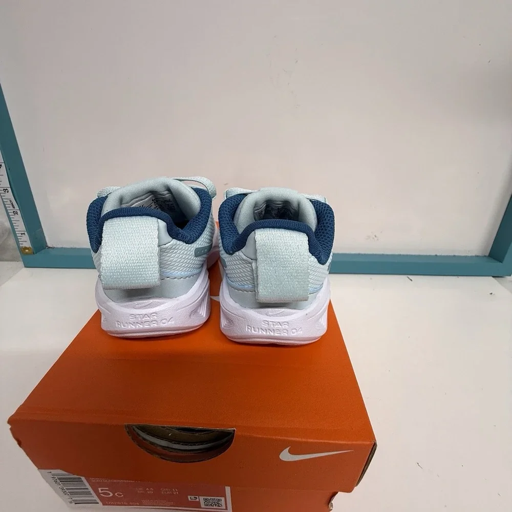 Nike Star Runner 4 NN Size 5c Toddler Shoes Glacier Blue New